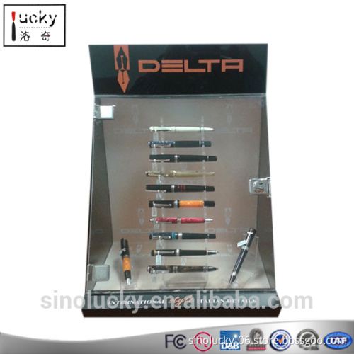 Wholesale Exhibition Case Acrylic Pen Holder Display Holder with Box